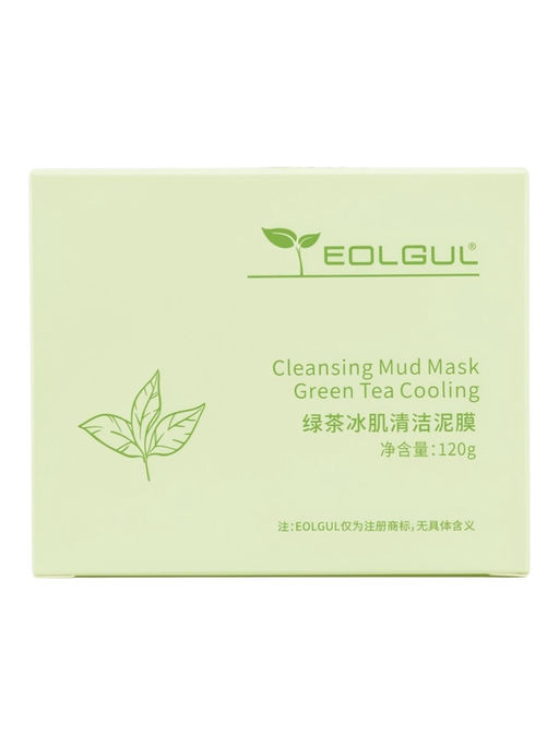 Маска для лица грязевая, очищающая, с зеленым чаем, 120 г
