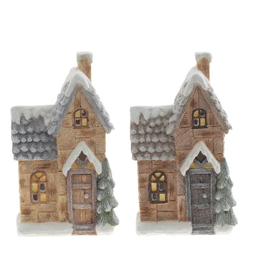 Фигурка декоративная "Домик" (подсветка, 3хААА, не прилаг.), L19 W11 H33 см, 2в.