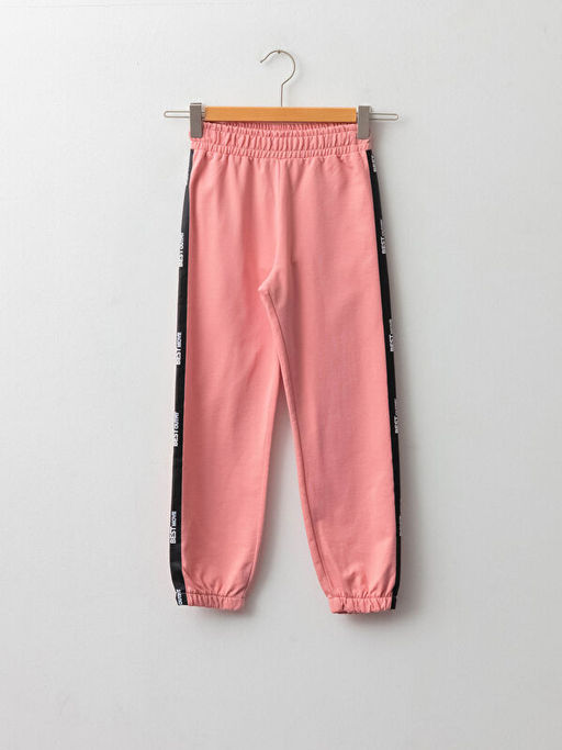 Beli Lastikli Bask?l? K?z ?ocuk Jogger E?ofman Alt?