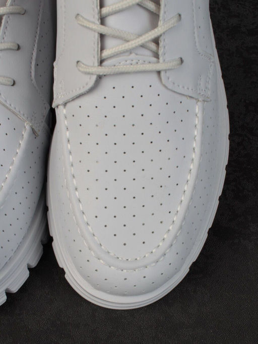 03-PDD161-5 GRAY/LT. BLUE Полуботинки женские (натуральная кожа) - Фабричный китай фото 9