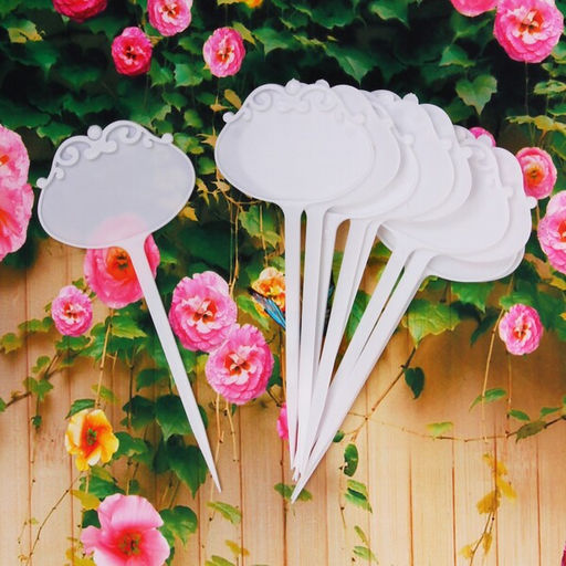 Цена за 3 шт. Табличка садовая для маркировки растений 15*7см "Облако" из пластика 10шт в пакете ДоброСад