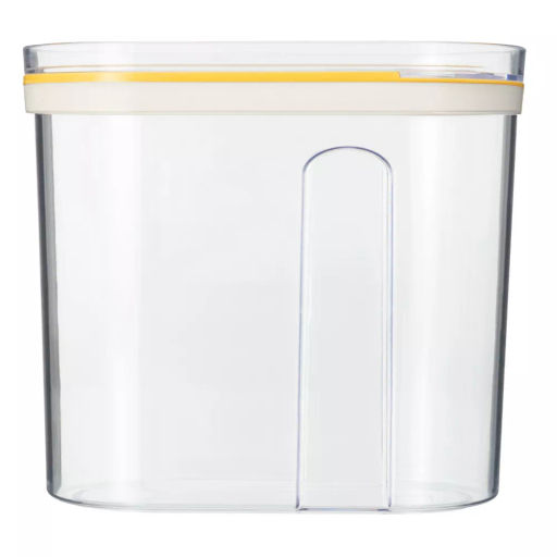 ЁМКОСТЬ ДЛЯ СЫПУЧИХ ПРОДУКТОВ С КРЫШКОЙ (СЛАЙДЕРОМ) 1Л (Желтый) - Phibo фото 4