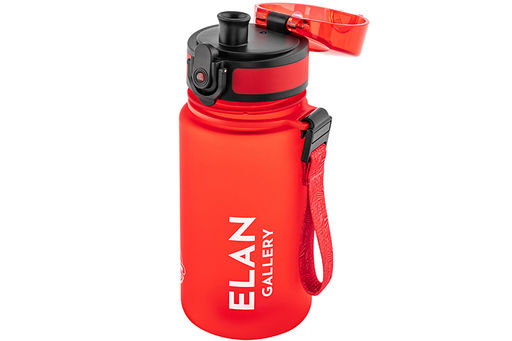 Бутылка для воды 350 мл 6,8*6,8*17 см "Style Matte" красная