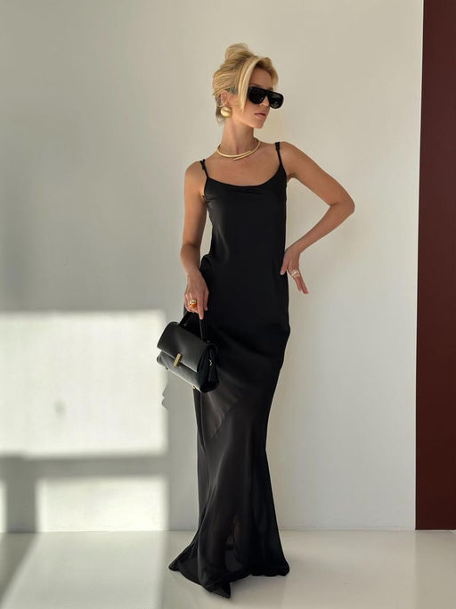 Платье #БШ2879, чёрный