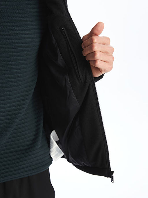Slim Fit Dik Yaka Erkek Mont