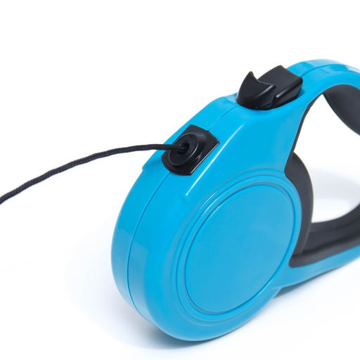 Рулетка Пижон классическая, с прорезиненной ручкой, 3 м, до 15 кг, трос, синяя  фото 3