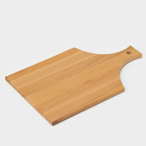 Доска разделочная с ручкой Magistro, 40×24×1.2 см, дерево дуб