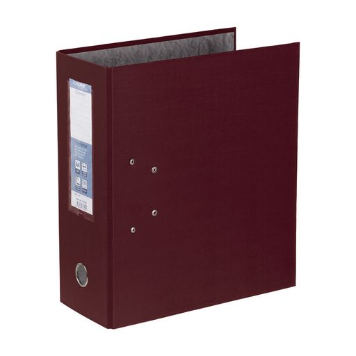 Expert Complete Регистратор PVC 125 мм 15 шт. Classic A4 арочный механ. лён бордовый 251544