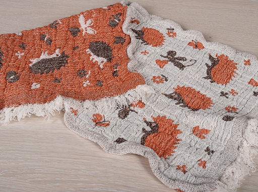 20с192-ШР/у. 30*67 Полотенце "Ежики" рис 717 цв 1