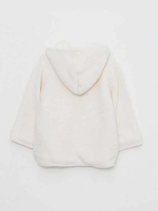 Kap??onlu Uzun Kollu Basic K?z Bebek Triko H?rka - Waikiki фото 2