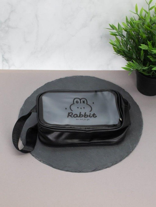Косметичка "Rabbit", black (14х20х9,5 см)