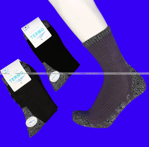 Цена за 6 пар6 ПАР - LIMAX ТЕРМОноски мужские спортивные махровый след арт. 65015