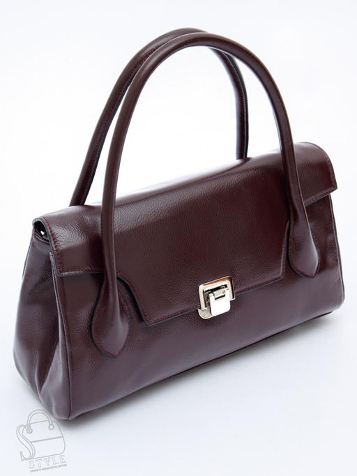 Сумка женская кожаная 0030VG wine purple Vitelli Grassi