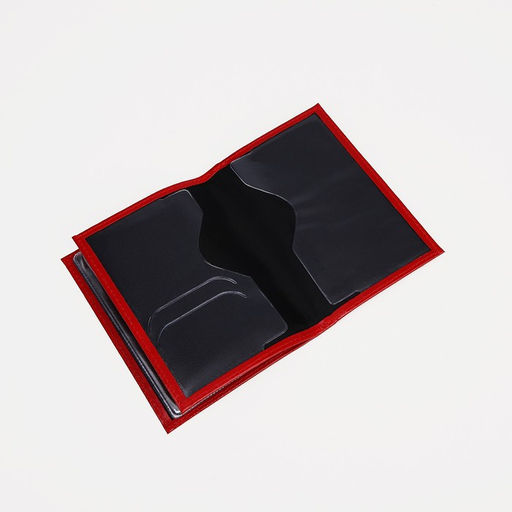 Обложка 2 в 1 для автодокументов и паспорта, красная