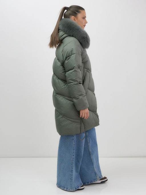 Пальто куртка зимнее утепленное с мехом и капюшоном Бренд: Visdeer  фото 14