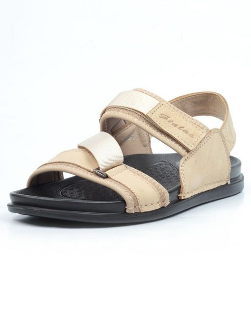 04-Б6020A-3 BEIGE Сандалии мужские (натуральная кожа) - Фабричный китай фото 3