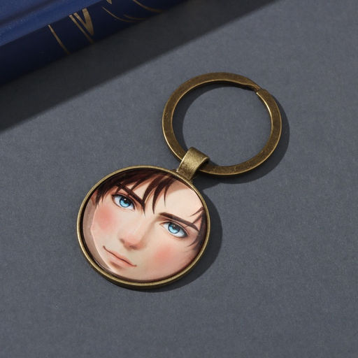 Набор: брелок для ключей и значок для одежды, рюкзак Русский парень и девушка, 6?11 см