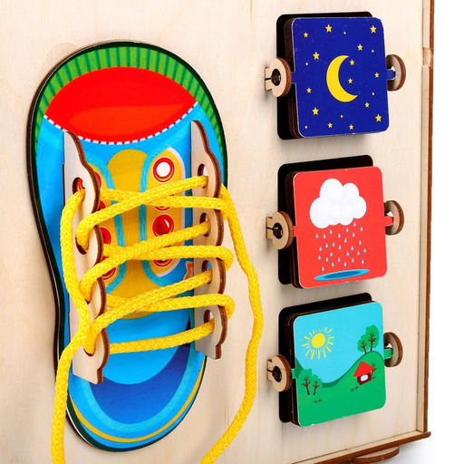 Бизиборд «Кубик» 24×24×24 см