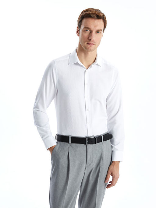 Slim Fit Uzun Kollu Arm?rl? Erkek G?mlek