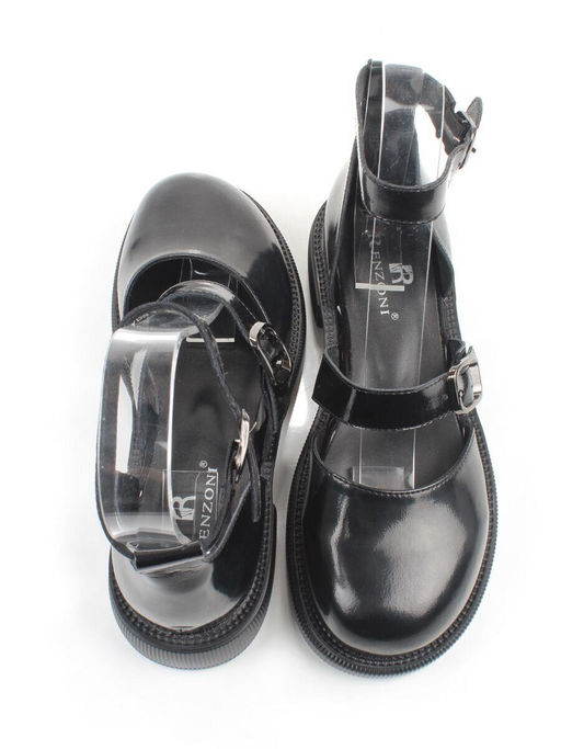 06-YD31-4E BLACK Туфли женские (натуральная кожа)