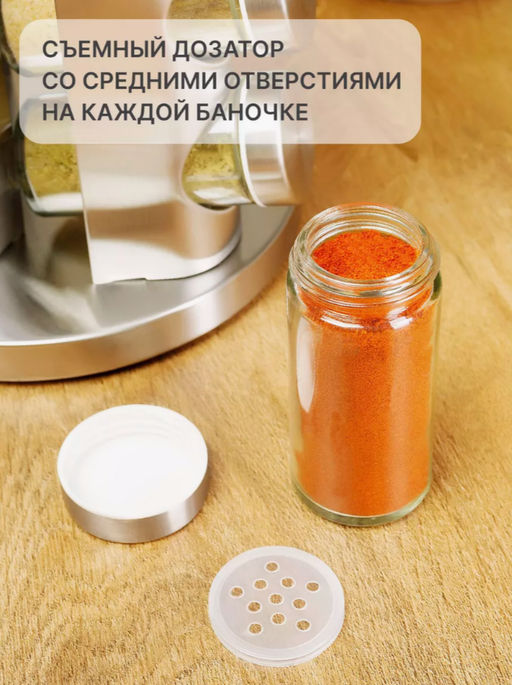 Органайзер для специй вращающийся 20 баночек (3442) - Мой органайзер фото 6