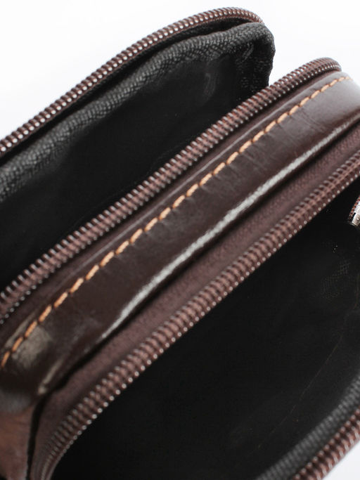 LACCOMA сумка VIN32812-коричневый натуральная кожа хлопок  фото 4