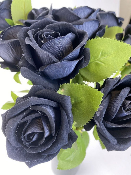 Роза черная одиночная 55см - Zebo фото 3