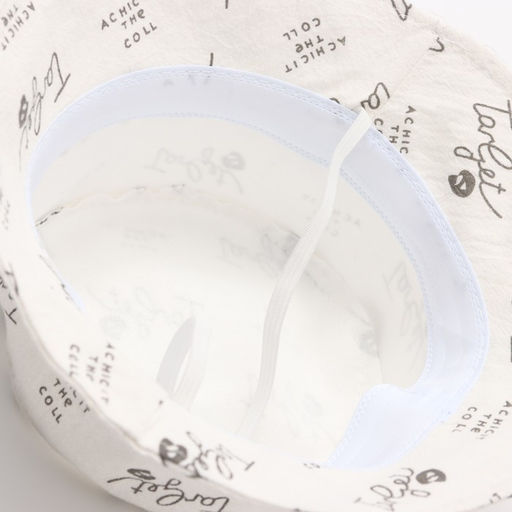 Панама детская MINAKU «Надписи», размер 48-50, белая