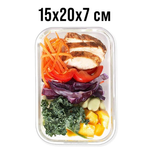 31191 Контейнер 1л стекло с ложкой и вилкой MB (х24) - Mayer&boch фото 3