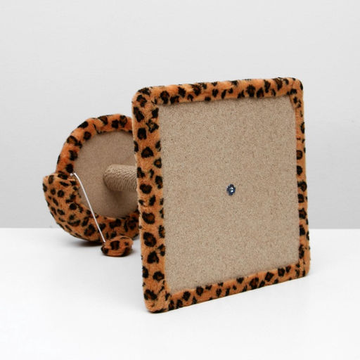 Когтеточка малая Арена с игрушкой, 40 х 40х 55 см, джут, леопард - Пижон фото 15