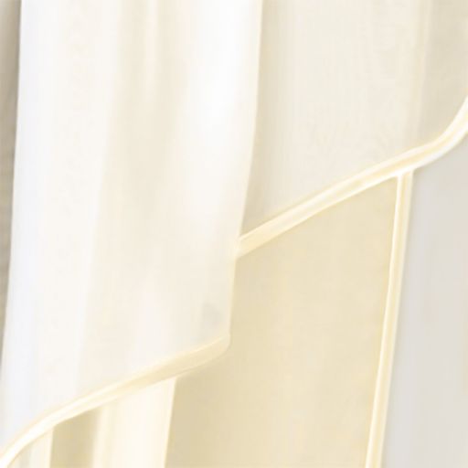 Готовые шторы арт. 0026/Ш/лев, ТРИО, цвет шампань, занавеска, размеры 300см ширина х 180 см высота из ВУАЛИ, на шторной ленте - Haft фото 2