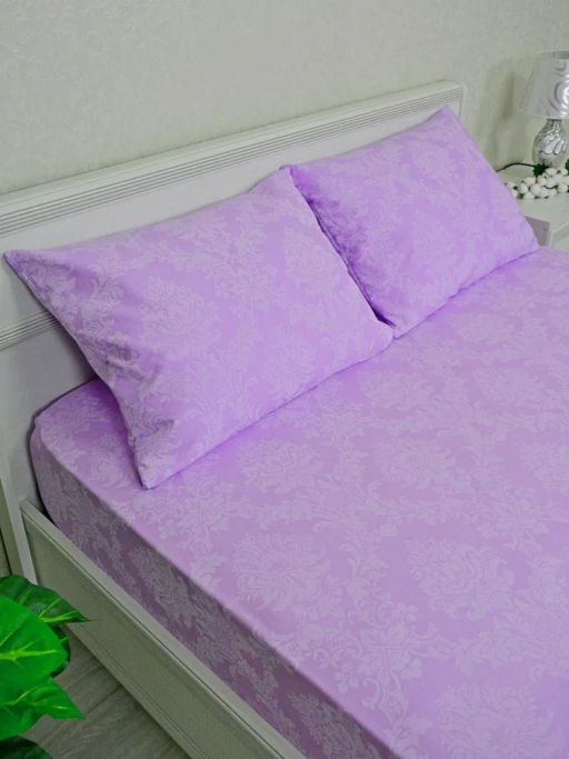 НКонструктор КПБ поплин на молнии Лиловый жаккард Березка  фото 72