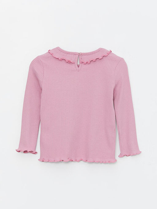 Bisiklet Yaka Uzun Kollu K?z Bebek Ti??rt - Waikiki фото 2