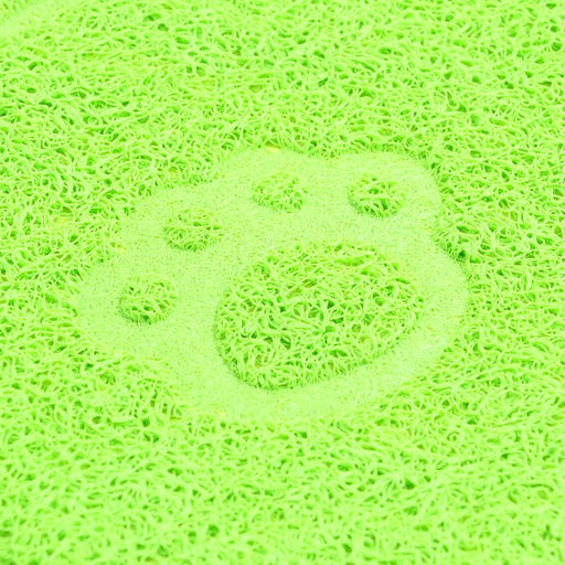 Коврик 2-в-1 под миску/туалет для животных два круга, 47 х 26 см, зелёный - Пижон фото 3