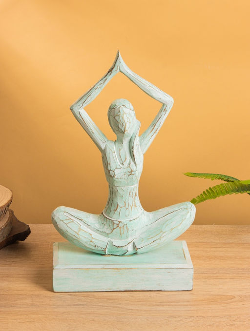 Сувенир «Медитация», 22×10×35 см, дерево, мятный