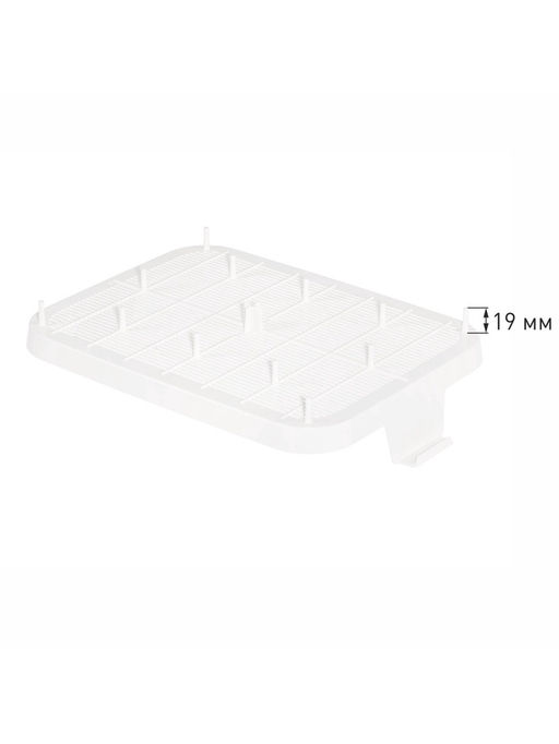 Туалет для кошек «Мур-мяу», 33×25×7 см, с сеткой, пластик, цвет коралловый