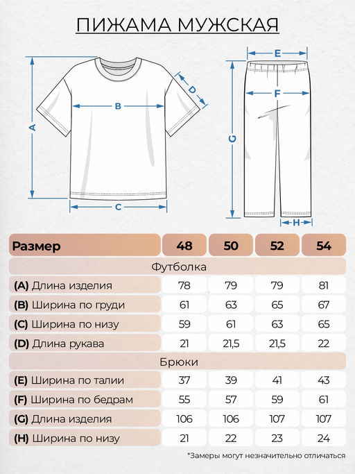 Пижама мужская (футболка+брюки) 948 Be Friends  фото 2