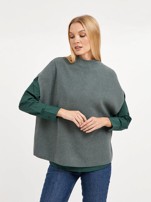 водолазка женская свободного кроя без рукавов - Glenfield фото 5