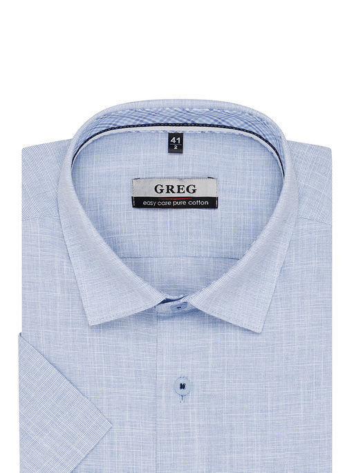Сорочка мужская короткий рукав GREG 213/201/FL/Z/2p  фото 3