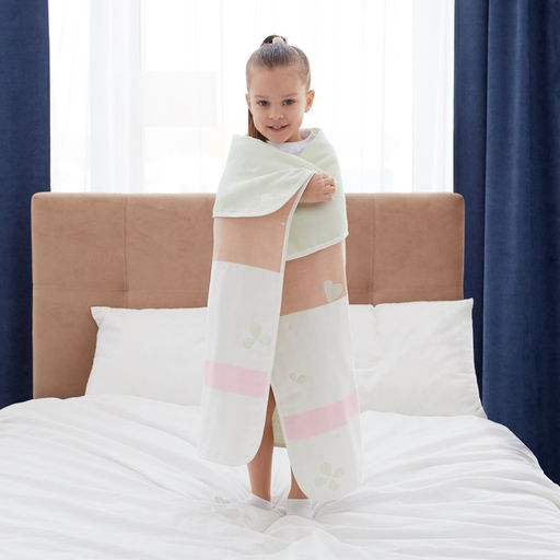 Полотенце детское Крошка Я Оленёнок 95х1005 см, цвет зелёный, 100% хлопок, 280 г/м2  фото 7