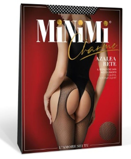 AZALEA RETE (колготки с открытыми бедрами в сетку) - viola