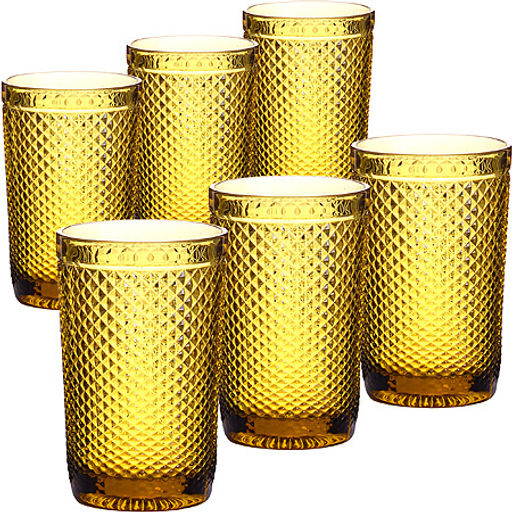 30477 Набор стаканов 370 мл 6шт ЯНТАРНЫЙ LR (х4) - Mayer&boch фото 2