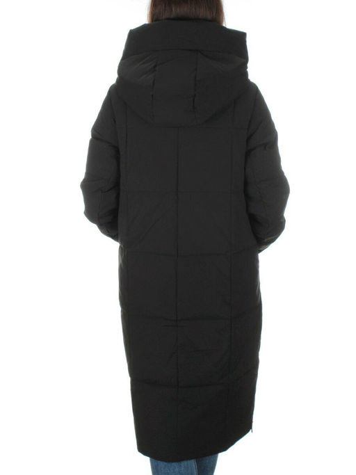 22361 BLACK Пальто зимнее женское облегченное (150 гр. холлофайбера) - Fashion фото 5
