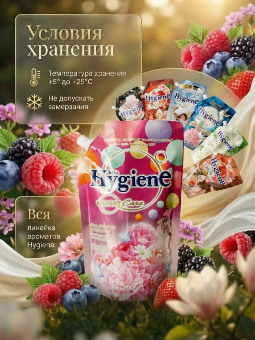 Кондиционер д/белья
Концентрированный Парфюмированный 
Юный Цветок
 HYGIENE
1000 мл  фото 12