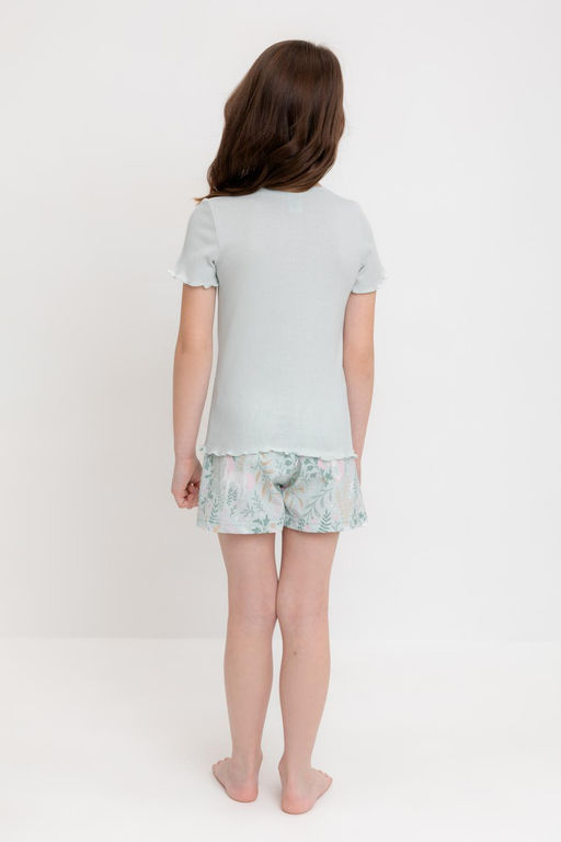 К 1596/серое небо,лесная тайна пижама для дев