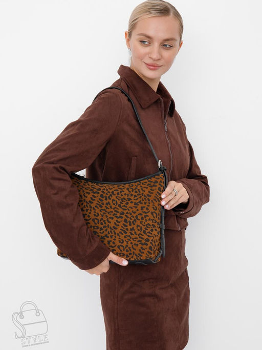 Сумка женская кожаная 8551 VGF leopard Viteli Grassi