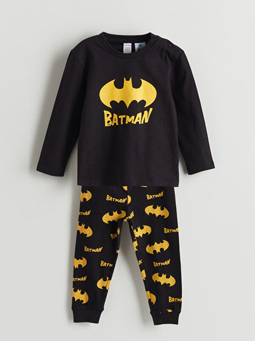 Batman Bask?l? Erkek Bebek Pijama Tak?m?