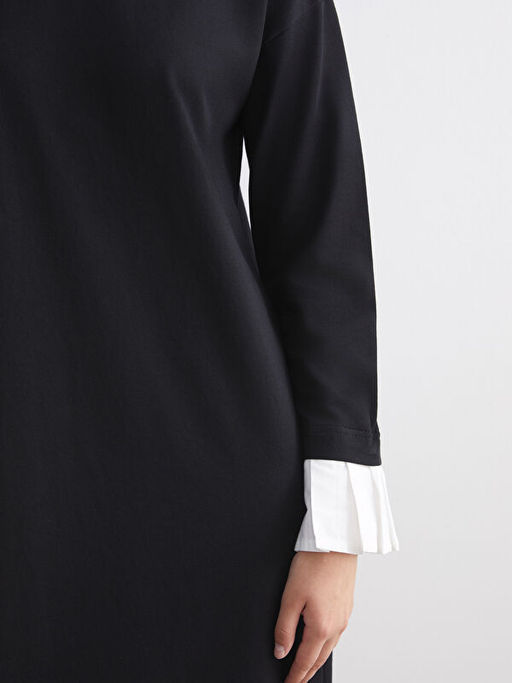 Bisiklet Yaka Sweat Elbise