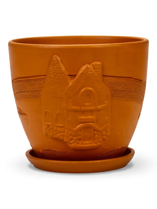 Набор горшков цветочный поддоном 4 шт 0,6 / 1,4 / 2,5 / 5 л керамика терр-т Галандия