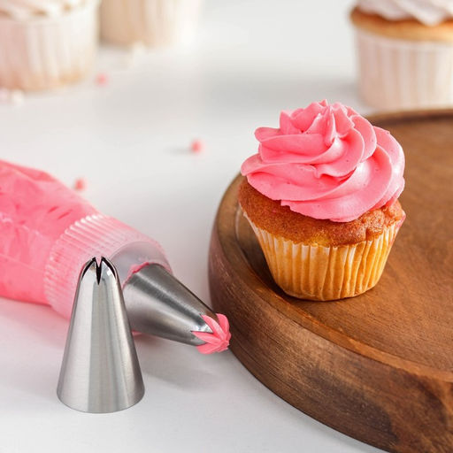 Цена за 20 шт. Насадка кондитерская KONFINETTA Закрытая звезда, d=3 см, выход 0.3 см, нержавеющая сталь  фото 2